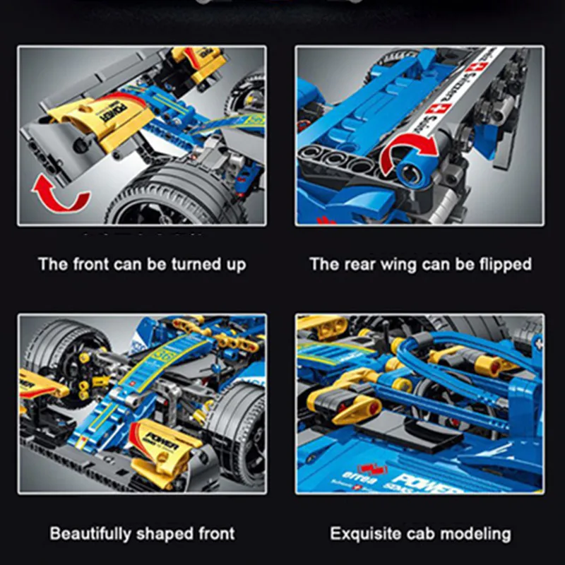 

New High-tech Expert Super Speed Champions Car Building Blocks F1 Racing Car Vehicle Model Bricks Toys Kid Birthday Gift