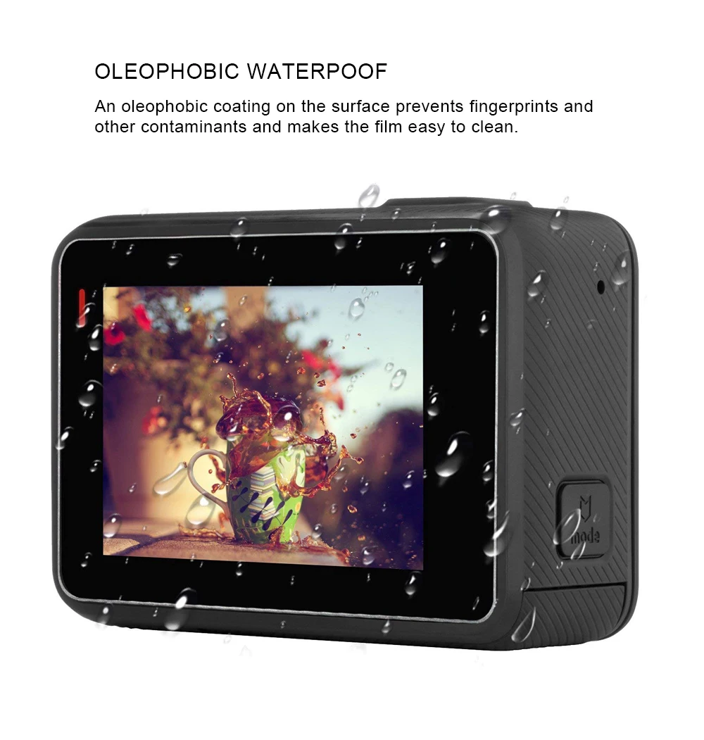 Защитная пленка из закаленного стекла для GoPro Hero 7 6 5 объектив+ ЖК-экран Защитная пленка для Go Pro Hero 7 серебристые и белые аксессуары