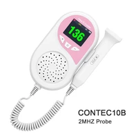 contec10b pocket fetal doppler magnetic 2mhz probe digitals curve display upgraded pregnancy baby fetal heart rate monitor