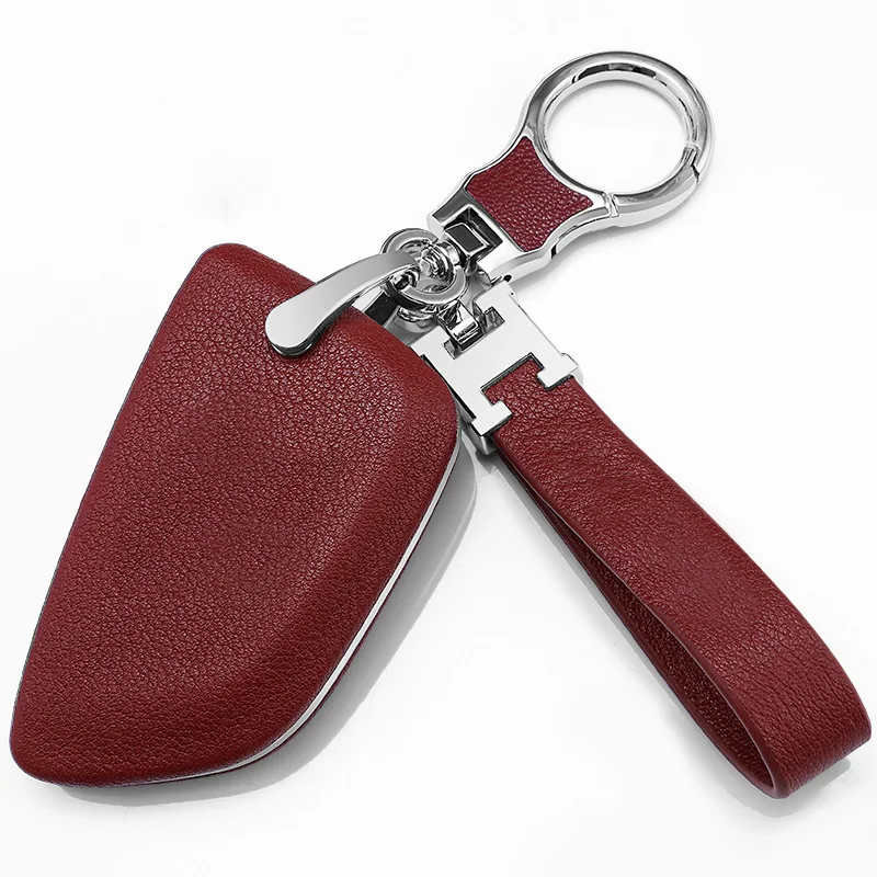 Кожаный чехол для автомобильных ключей оболочка Fob сумка BMW 5 series1 2 3 7 F30 F20 X1 X3 X5 X6 X7