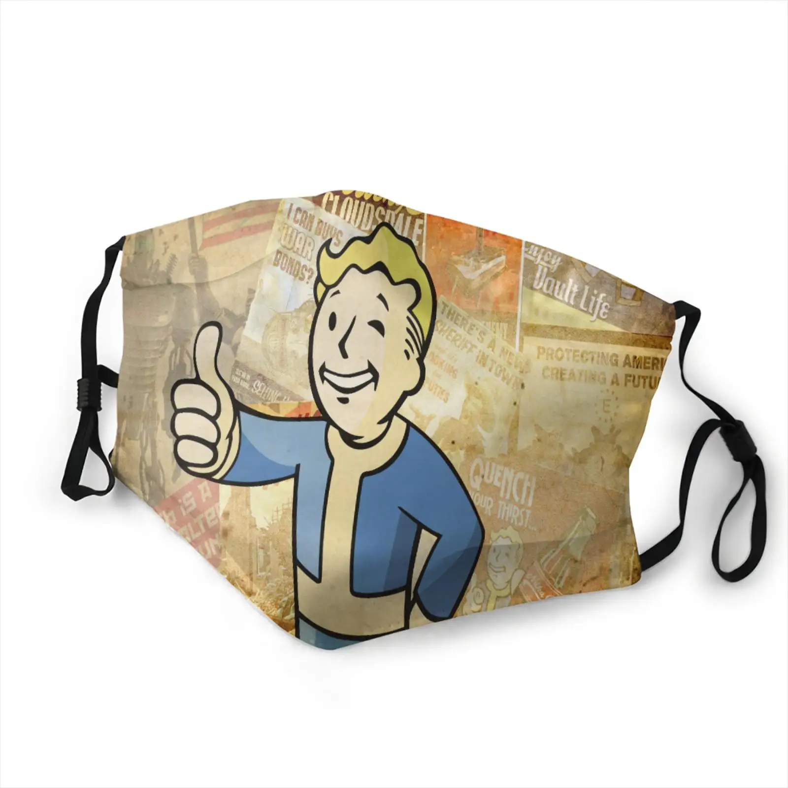 

brand fallout Breathable mask art boys/girls Breathable face mask fallout diaries gravity fols women/men mask