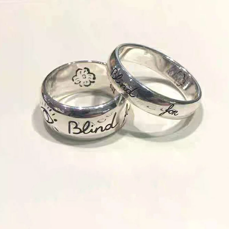 Кольцо из серебра s925 пробы с надписью оригинальным логотипом|Кольца| |