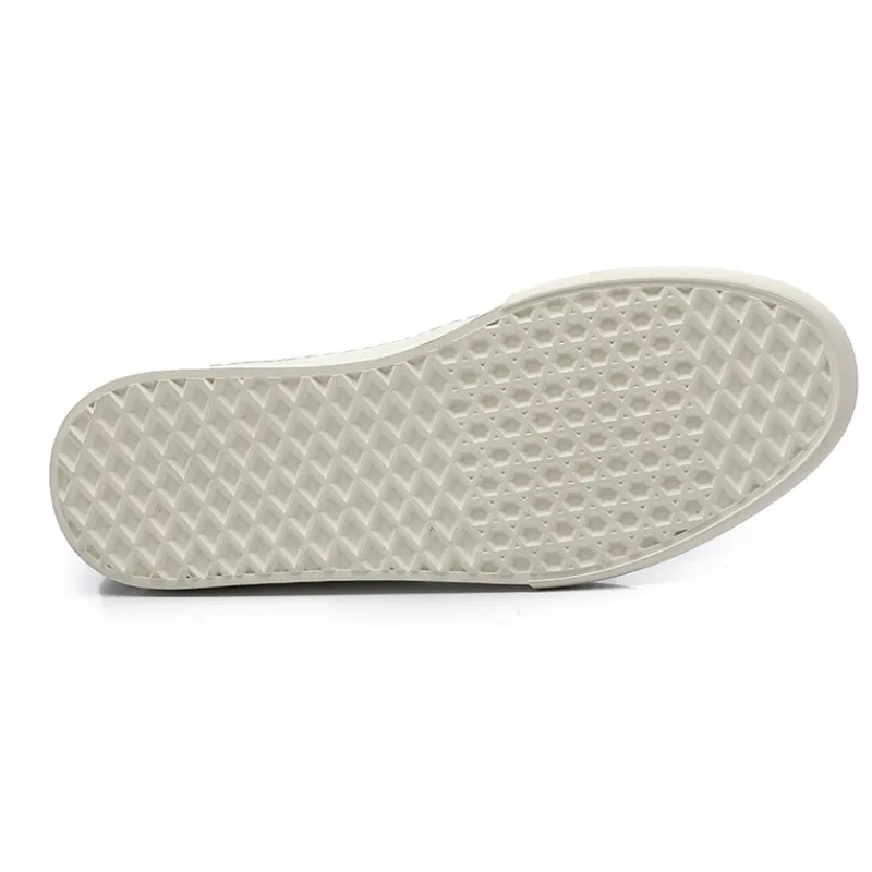 Кеды мужские высокие на толстой платформе повседневные кроссовки из натуральной