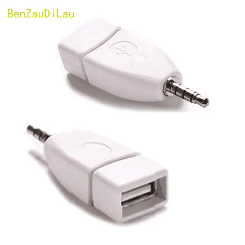 Автомобильный аудиоадаптер с разъемом USB 2 0 мама до 3 5 мм разъем AUX Интерфейс