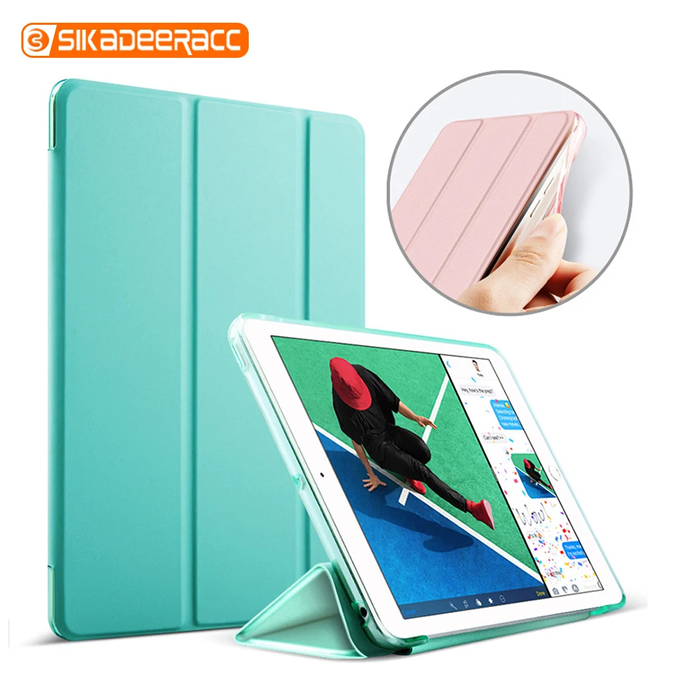 Складной чехол для iPad Pro 10 5 2017 2018 A1822 A1823 A1893 кожаный прозрачный умный подставка из