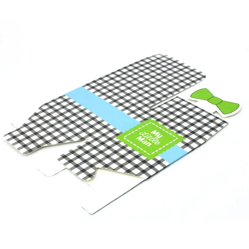 50 шт. Подарочная коробка для конфет My Little Man из зеленой бумаги украшение вечеринки