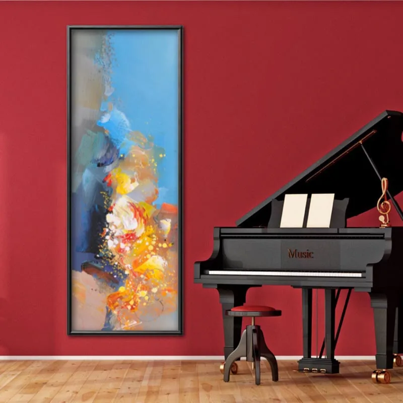 Абстрактный пейзаж холст живопись в гостиной интерьер ресторана картина для