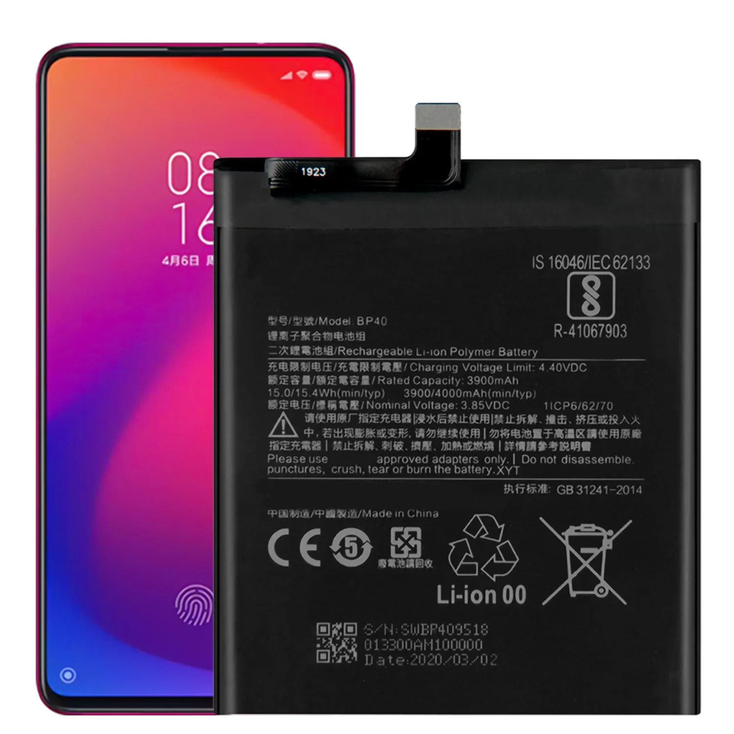 

Аккумулятор BP40 для Xiaomi Redmi K20 Pro, сменная Запасная часть