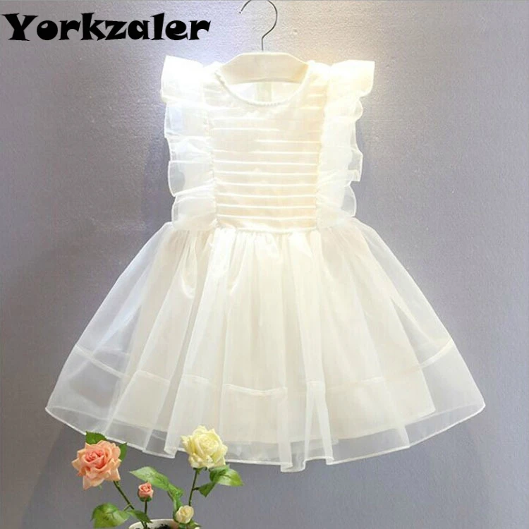 2020 Брендовое белое платье с бантом для маленьких девочек вечерние платья на
