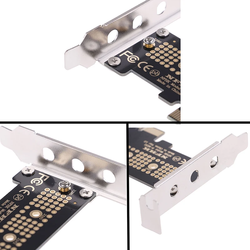 

1pc NVMe PCIe M.2 NGFF SSD To PCIe X1 Adapter Card PCIe X1 To M.2 Card With Bracket