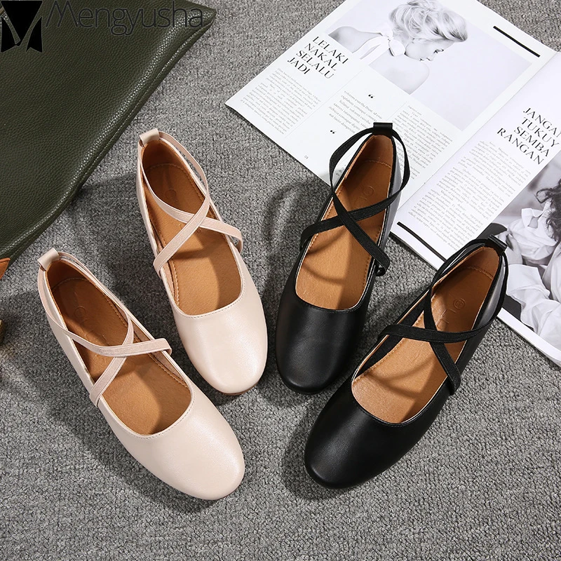 Лоферы женские с круглым носком эластичная лента повседневная однотонная