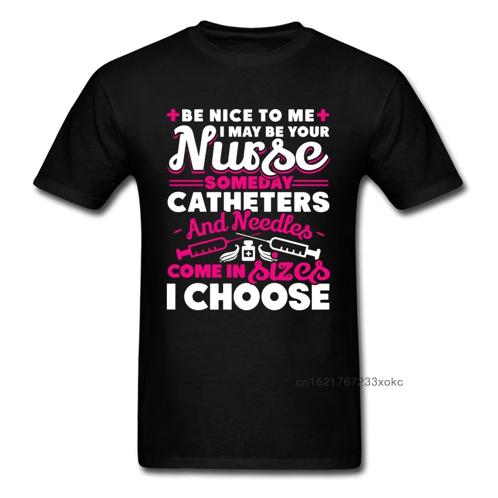 Я выбираю забавную футболку медсестры летняя футболка для парня топы мужские