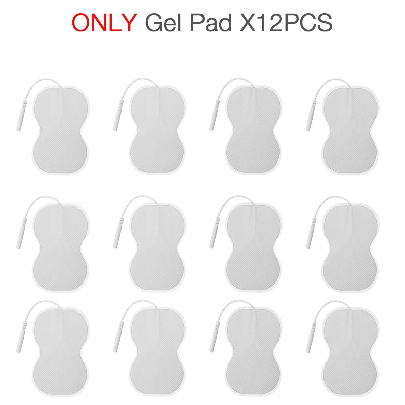 Extra Gel PAD Двухканальный выход TENS блок EMS импульсный массаж для снятия боли электрический стимулятор мышц Цифровая терапия массажер для физиотерапии - Цвет: Extra Gel PAD