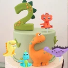 Динозавр торт Топпер динозавр тема джунгли сафари День Рождения Вечеринка дети мальчик малыш душ День Рождения Вечеринка украшения поставки торт Декор