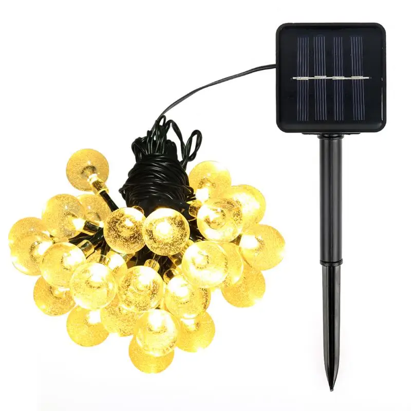 

30/50 LED String Lights Waterproof Atmosphere Lamp Outdoor Solar Wedding Party Garland Ball Lamps Garden Decotation Supplies New