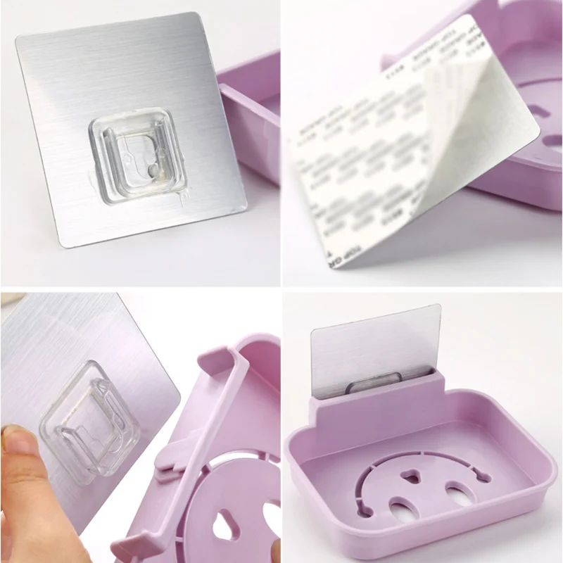 Новая бесшовная Настенная Наклейка с полым лицом-улыбкой аксессуары для ванной