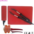 Коннектор кератинового железа с постоянной температурой, 1 шт., подарок, термостойкий силиконовый коврик для теплоизоляции, бесплатная доставка