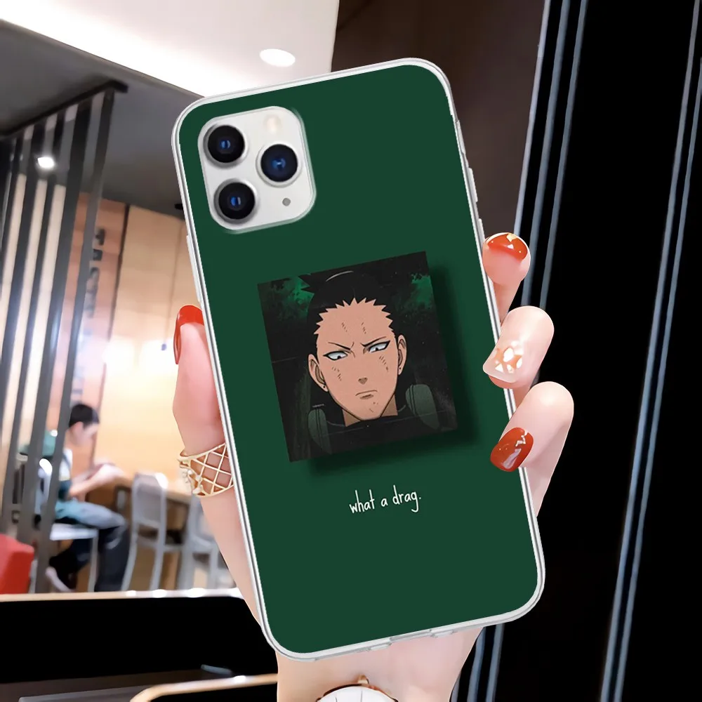 

Personalized Naruto Shippuden Shikamaru Transparent Mobile Phone Case Clear Cover For Honor 8X 10i 20i 20 Lite