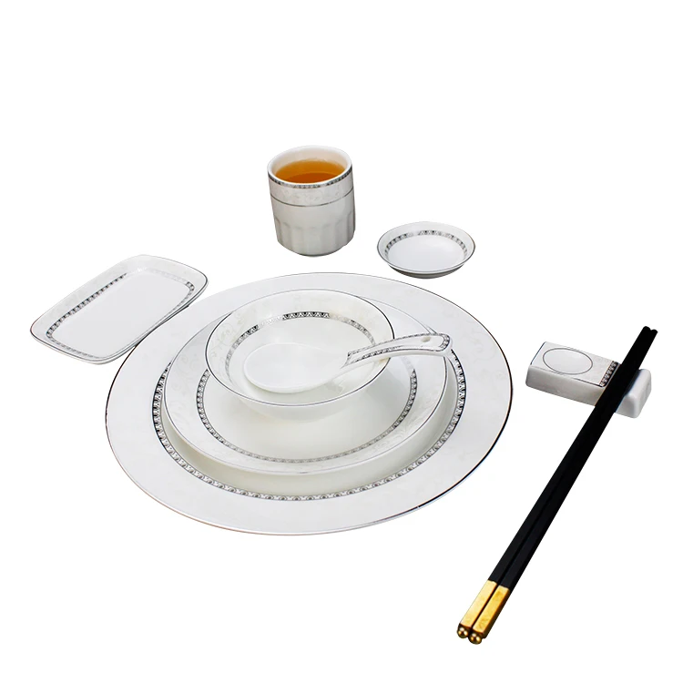 Посуда Phnom Penh Геометрическая керамическое обеденное блюдо фарфоровая десертная