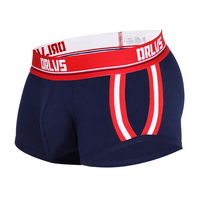 ORLVS Брендовое Мужское нижнее белье мужские сексуальные боксеры cueca masculina дышащие Ropa Interior hombre мужские трусы-боксеры calzoncillo hombre
