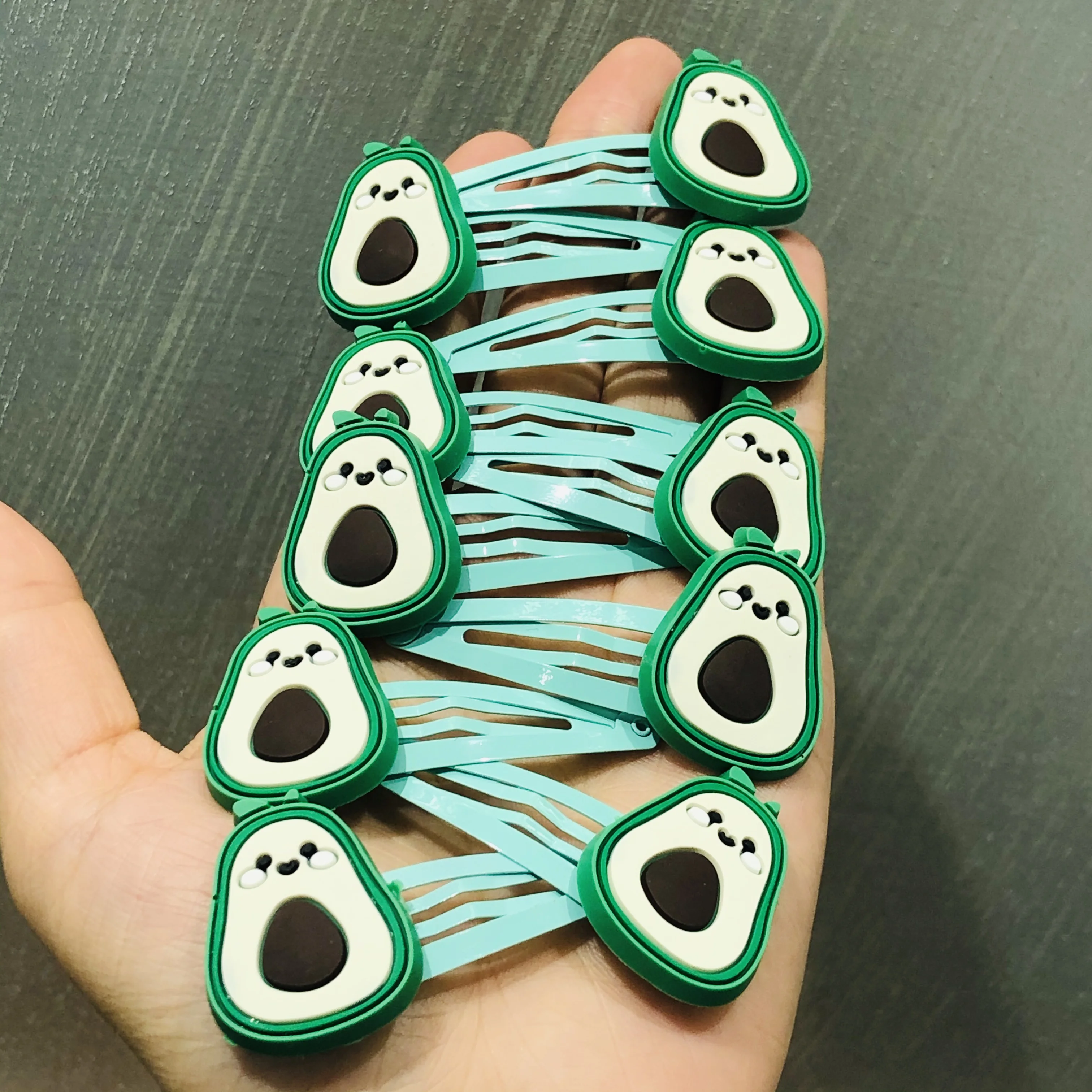 

10Pcs/Set Kawaii Fruit Avocado Hairpins For Girls Headwear Sweet Hair Clips Barrettes Kids Fashion Hair Accessories