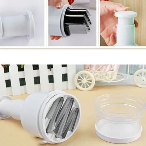 Белый из нержавеющей стали кухонный пресс овощной лук чеснок еда Чоппер резак