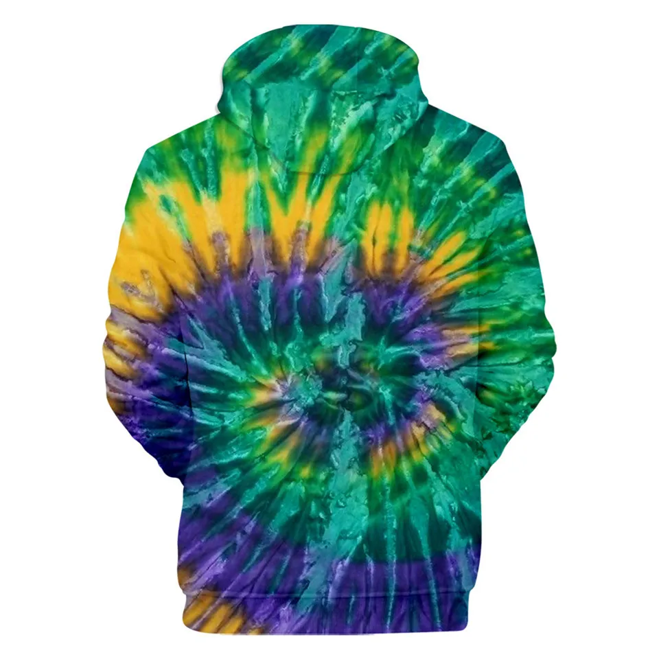 Галстук-краситель красочные Psychedelic 3D печатных худи для мальчиков и девочек Повседневная Свободная кофточка для мужчин и женщин толстовки Модный пиджак пальто