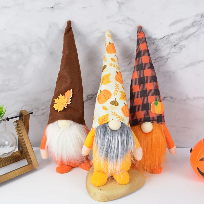 

2021 New Creative Faceless Gnome Doll Dwarf Doll Long Hat Desktop Ornaments Halloween Props For Home Kids Favor Festival Gifts