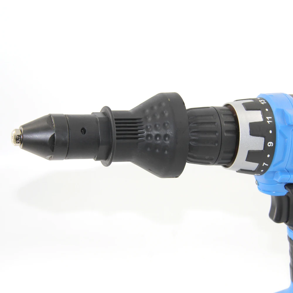 

Rivet Joint Wrench Set Electric Drill Joint Electric Tool Accessories Black Adapter 2PCS Metal Wrench