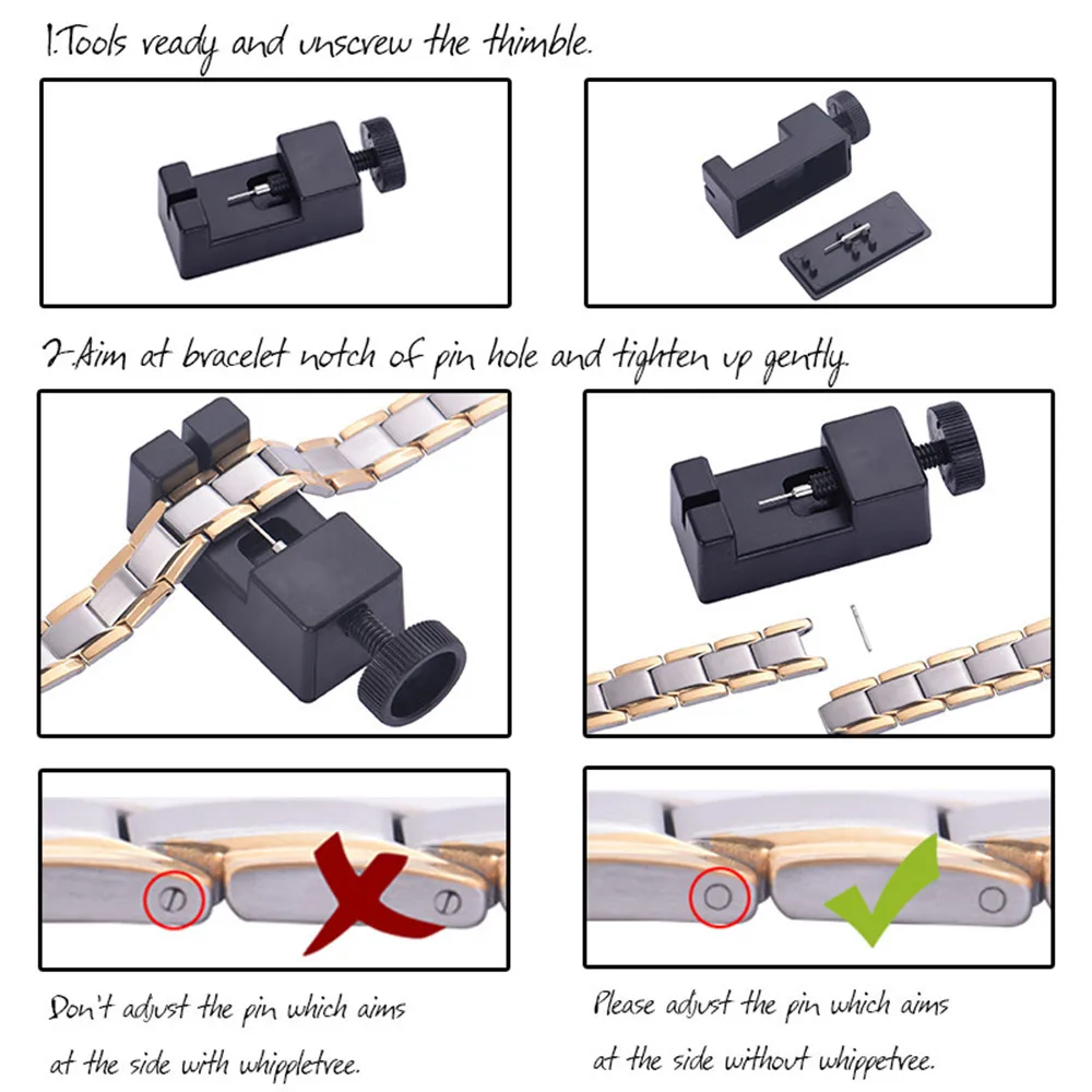 Профессиональный ремешок для часов и браслет снятия звеньев Регулируемый с