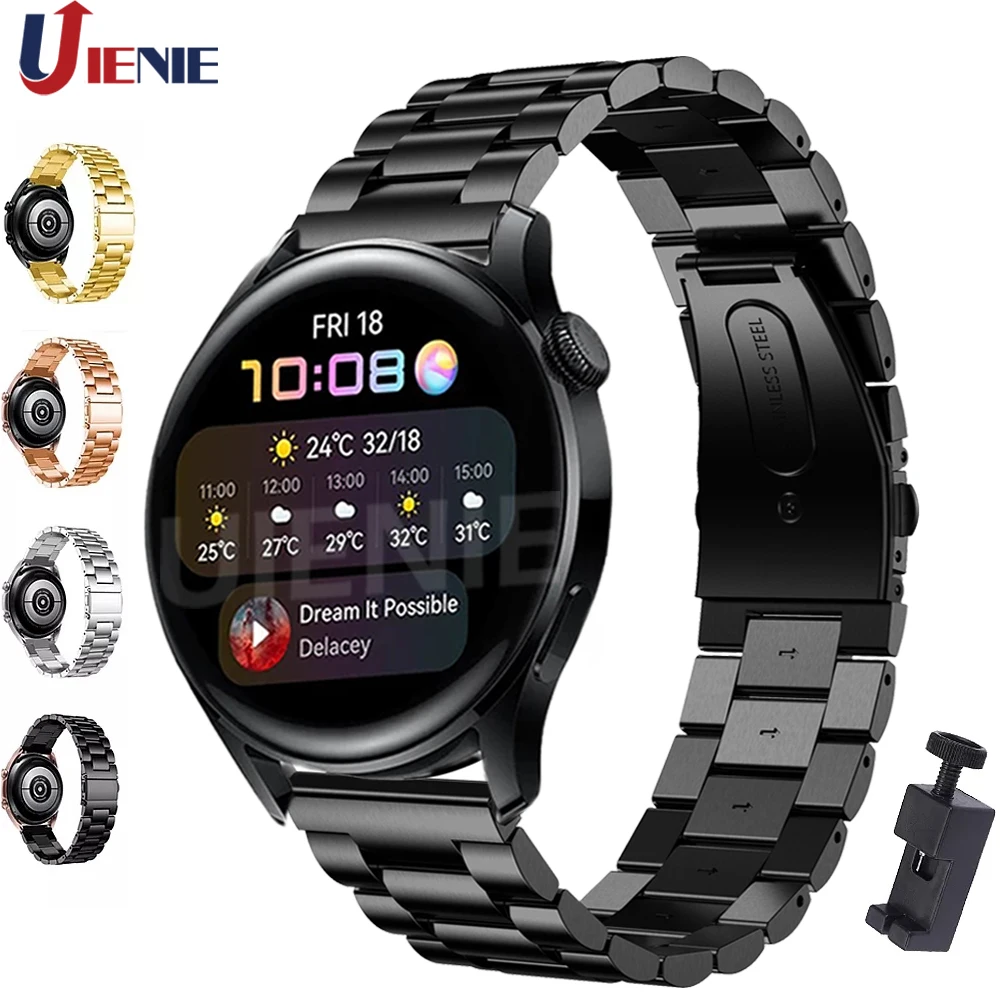 

Watch Band Strap for Huawei Watch 3/ gt 2 46mm Bracelet Stainless Steel 22mm Watchband Honor Magic 2 46mm Wristband correa