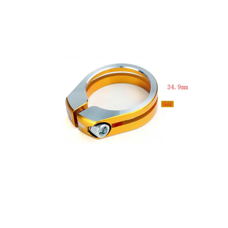 34.9mm Gold GUB 31,8 мм 34,9 мм алюминиевый подседельный хомут для велосипедного сиденья MTB велосипед Сверхлегкий зажим для трубок Велоспорт Запчасти зажим стойки сиденья велосипеда - Цвет: 34.9mm Gold