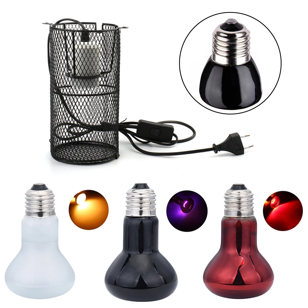 Рептилия анти ожога керамическая тепловая лампа держатель для ящерицы паук ящик