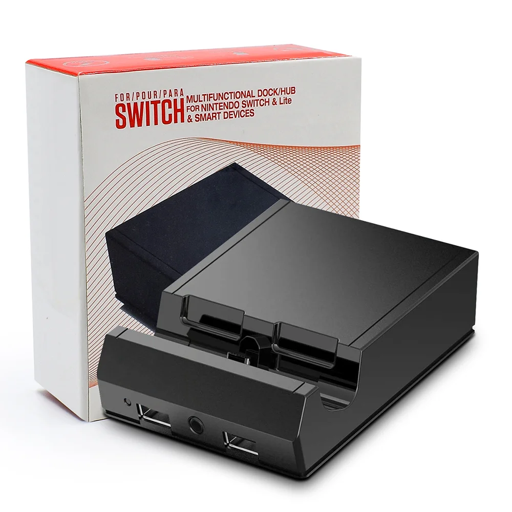 

Для Nintendo Switch зарядная док-станция TV Playstand заменяемый адаптер 4K HD USB 3,0 порт 3,5 конвертер для наушников