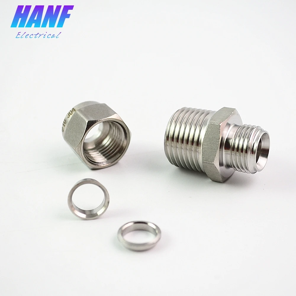 1 шт. SS304 нержавеющая сталь BSP 1/2 &quotНаружная нить x 10 мм O.D прямой адаптер для