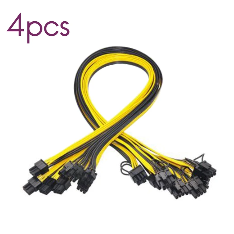 6 Pin PCI-E To 8 (6+2) (Male Male) GPU Power Cable 50Cm For Graphic Cards Mining HP Server Breakout Board | Компьютеры и офис
