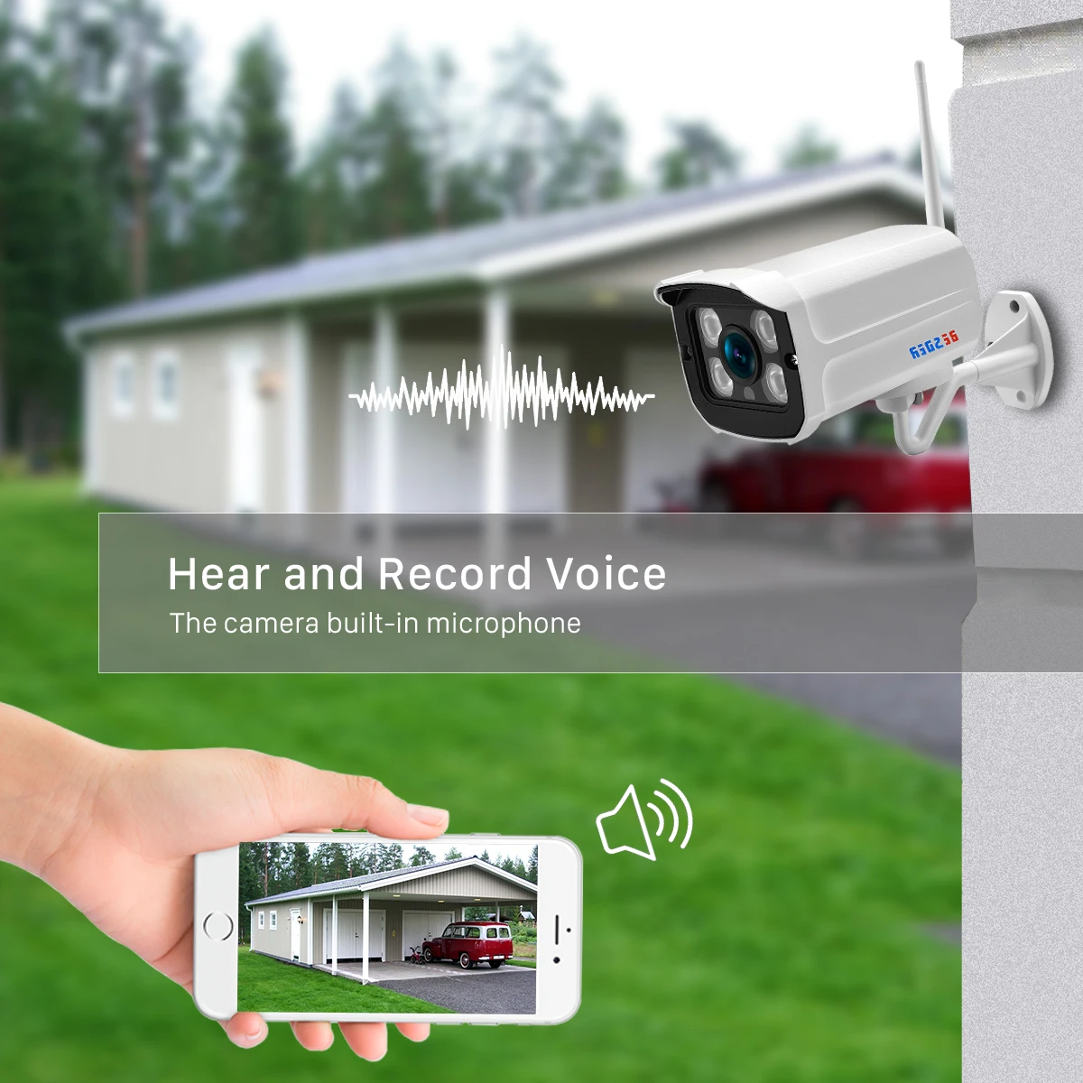 Besder аудио Wifi камера 1080P ONVIF Беспроводная сигнализация Push iCsee P2P 2MP CCTV Bullet уличная ip-камера с слотом для sd-карты Макс 64 ГБ