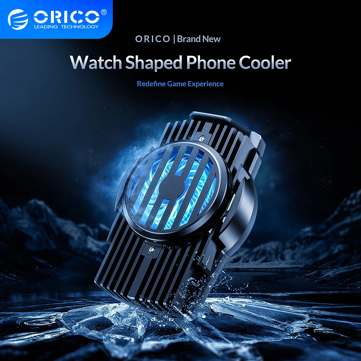 

ORICO Mobile Phone Radiator Cooling Fan Cooler Metal Semiconductor PUBG Games Cooler for iPhone Samsung Xiaomi