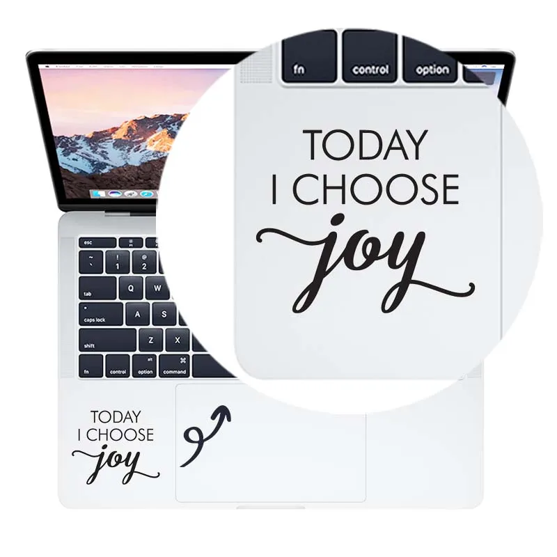 Сегодня я выбираю спортивный планшет JOY Quote наклейки для ноутбука MacBook Air Pro 16
