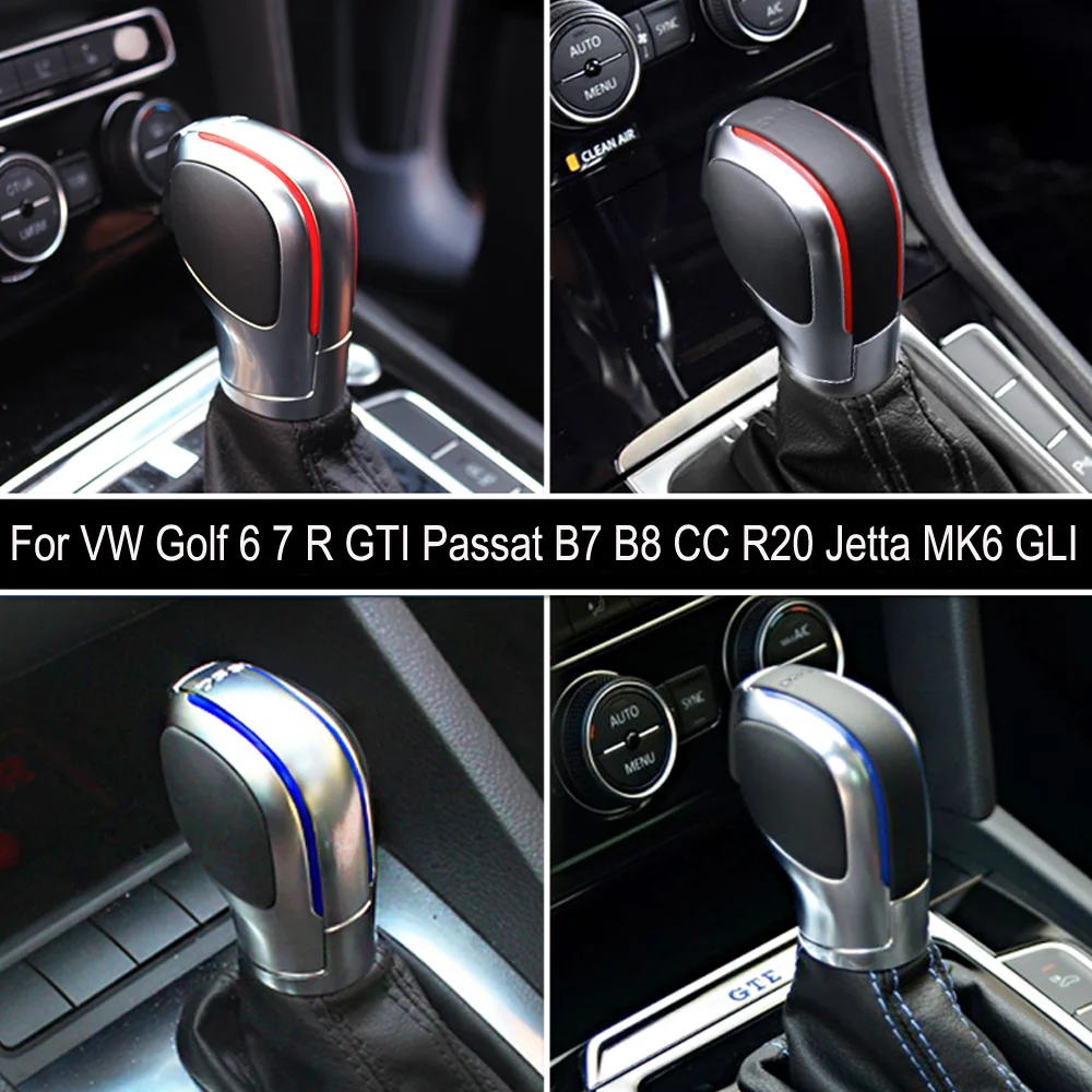 

Modification Chrome Matte Gear Shift Knob DSG Cover Cap For Volkswagen VW Golf 6 7 R GTI Passat B7 B8 CC R20 Jetta MK6 GLI