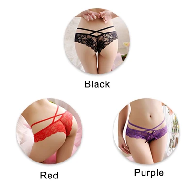 blackredpurple UG, сексуальные женские трусики, кружевные, низкая посадка, одноцветные, сексуальные трусы, женское нижнее белье, штаны, Дамское кружевное белье, женские стринги - Цвет: blackredpurple