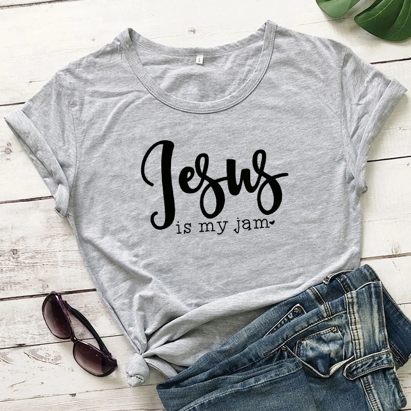 Футболка с принтом Jesus Is My Jam Heart стильная футболка унисекс рисунком христианская