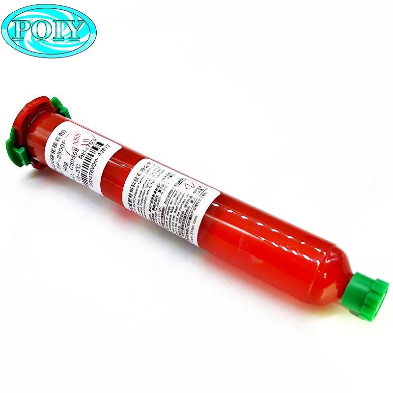 TP-2500F 100pcs 50G UV Glue LOCA Liquid Optical Clear Adhesive For Cellphone Glass Lens Repair DHL | Обустройство дома