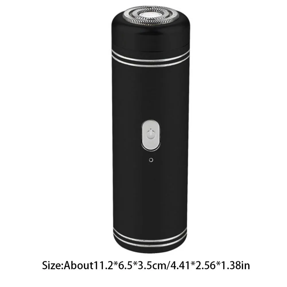 

Electric Razor Shaver Portable Electric Mens Shaver Travel Shaver Machine USB Charging Washable Hair Clipper Beard Trimmer Black