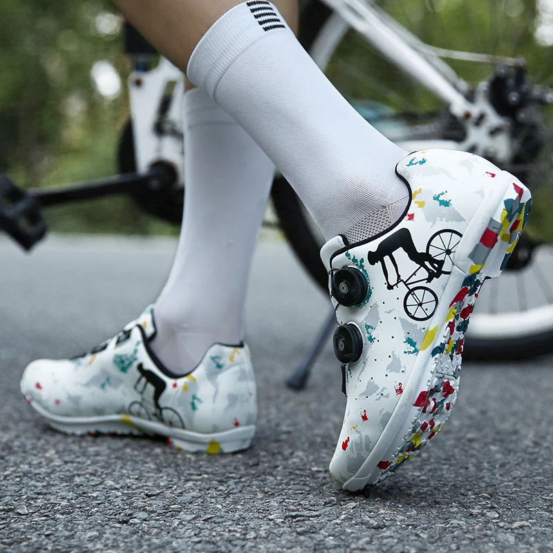 

Professional Athletic Bicycle Shoes Cycling Shoes Men Self-Locking Road Bike Shoes Sapatilha Ciclismo Unisex Cycling Sneakers