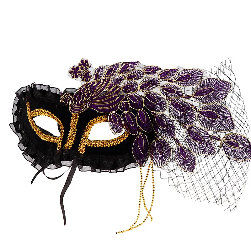 Новинка модные павлины элегантные маски для вечеринок Хэллоуин Рождество аксессуары для волос для женщин девочек 2019.
