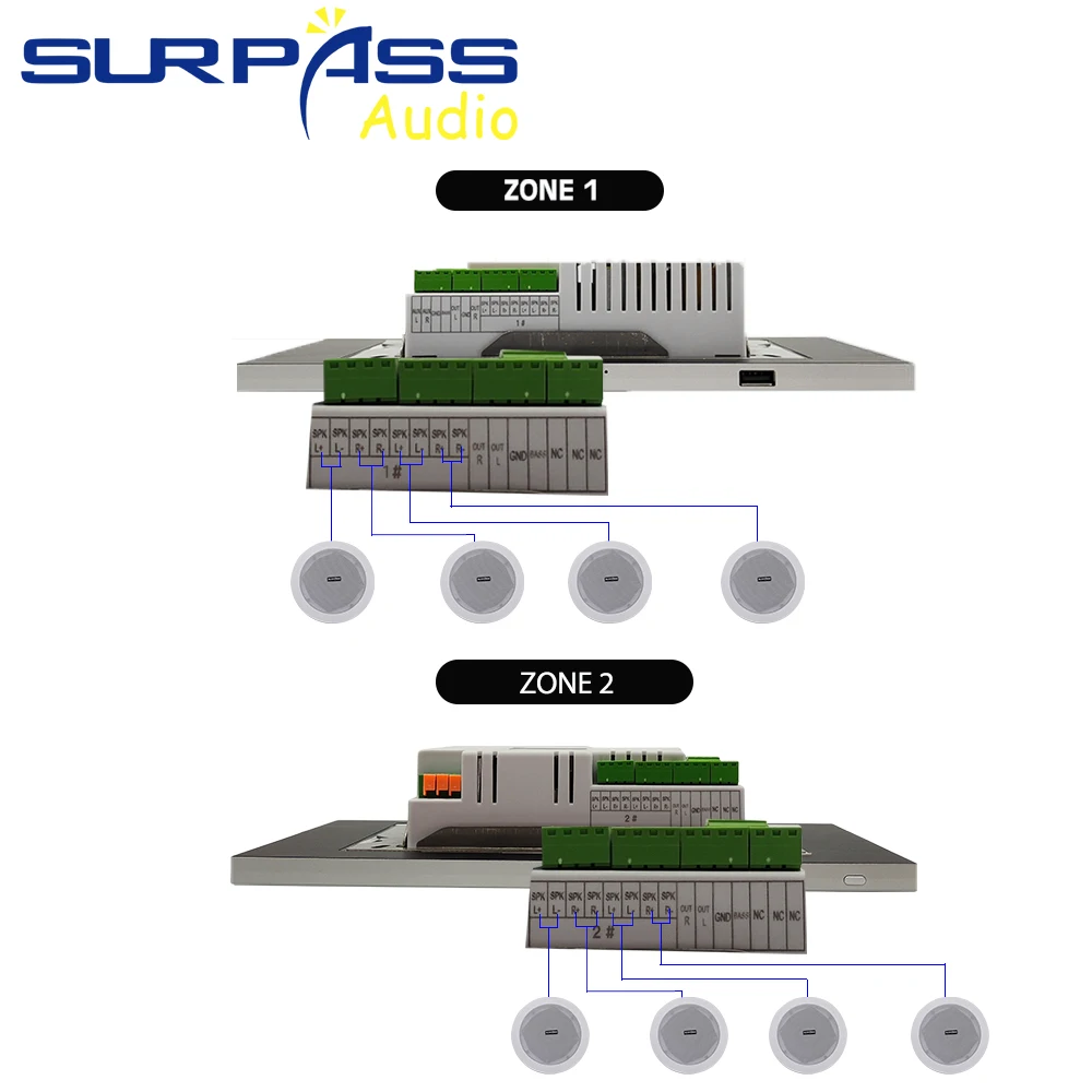10-дюймовый Wi-Fi Bluetooth Android 5 1 усилитель сабвуфера звука в стене аудиосистема для