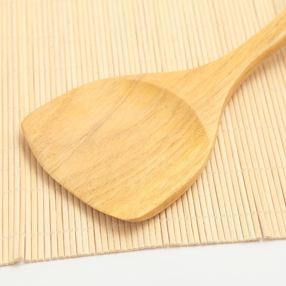 35 см антипригарная сковорода деревянный Тернер Лопата шпатель горшок рисовая