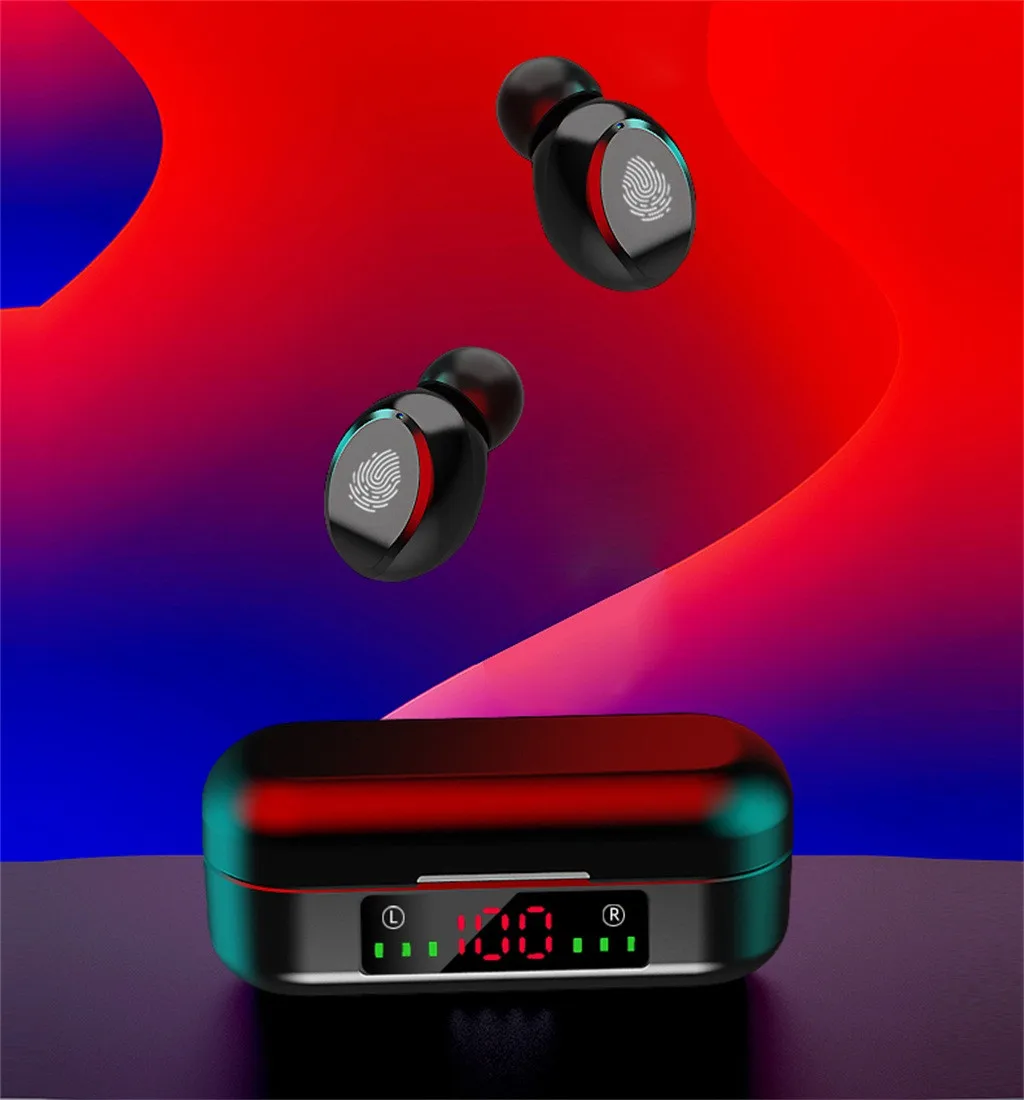 Bluetooth-гарнитура 5 0 беспроводные наушники IPX7 водонепроницаемая бинауральная