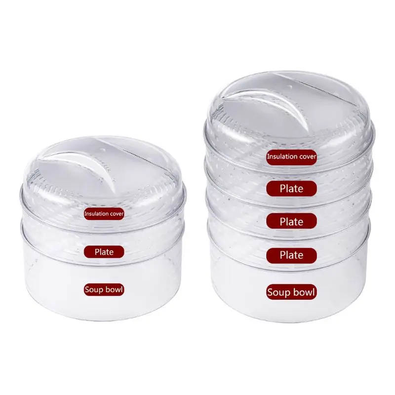 

1Set Transparent Dustproof Food Cover Insulation Meal Fresher Warmer Protective Cap for Home Kitchen